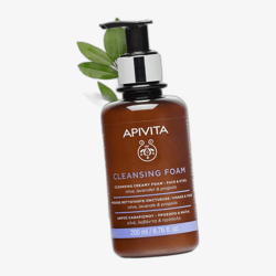 Apivita Cleansing Creamy Foam - Näole ja Silmadele