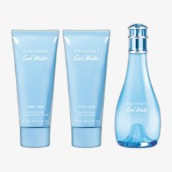 Davidoff Cool Water for Women EDT 100 ml + SG 75 ml + BL 75 ml