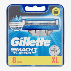 Gillette Mach 3 Turbo ühekordsed habemenoad 8 tk