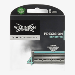 Wilkinson Sword Quattro Essential 4 Precision Sensitive Replacement Blades 2 pcs
