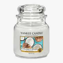 Yankee Candle Classic Medium Jar Candles Scented Candle Coconut Splash 411 g