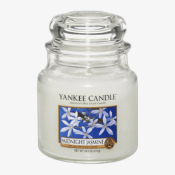Yankee Candle Classic Medium Jar Candles Scented Candle Midnight Jasmine 411 g