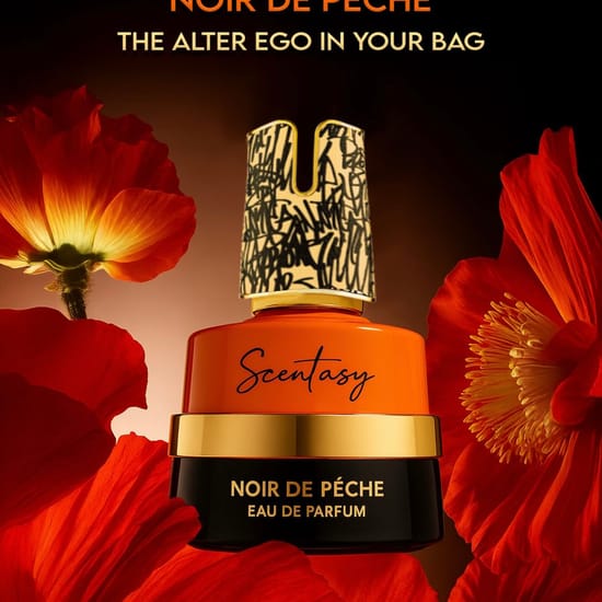 Флакон Armaf Scentasy Noir de Pêche EDP крупным планом, элегантный вид