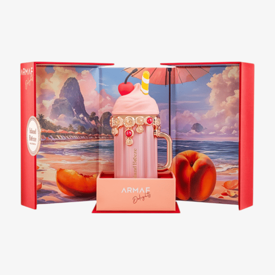 Elegant bottle of Armaf Delights Island Breeze EDP with fresh, tropical vibe