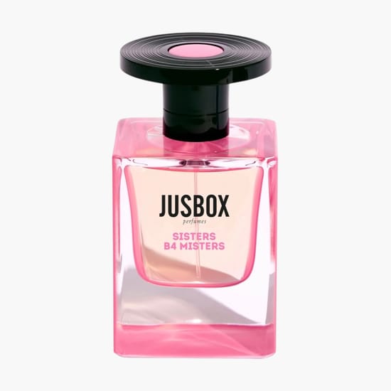 Elegant bottle of jusbox perfumes sisters b4 misters edp
