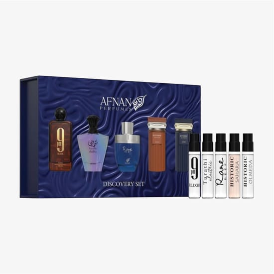Miniature bottles of afnan for him discovery set