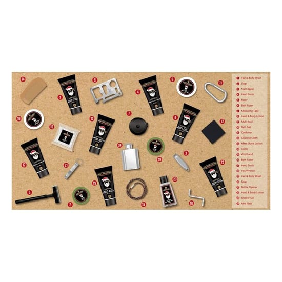 Accentra men's collection winter edition advent calendar with festive design