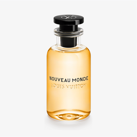 Bottle of Louis Vuitton Nouveau Monde EDP up close