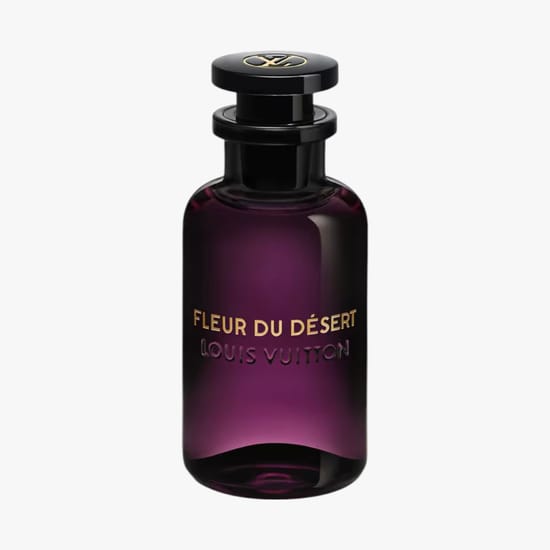Elegant bottle of Louis Vuitton Fleur du Desert EDP