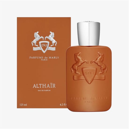 Original packaging of Parfums de Marly Althaïr EDP Elegant bottle of Parfums de Marly Althaïr EDP