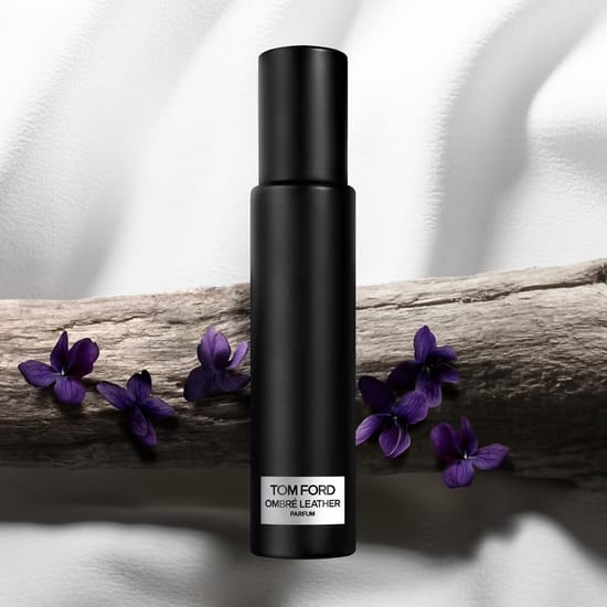 Tom Ford Ombré Leather Parfum Miniatuur originaalpakendis Stiilne Tom Ford Ombré Leather Parfum Miniatuur pudel, elegantne must disain