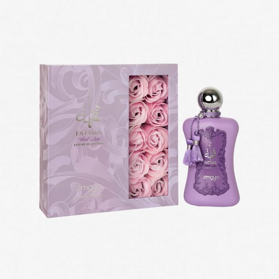 Elegant bottle of Zimaya Fatima Velvet Love EP perfume