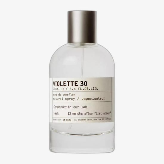 Original packaging of Le Labo Violette 30 EDP Elegant bottle of Le Labo Violette 30 EDP close-up