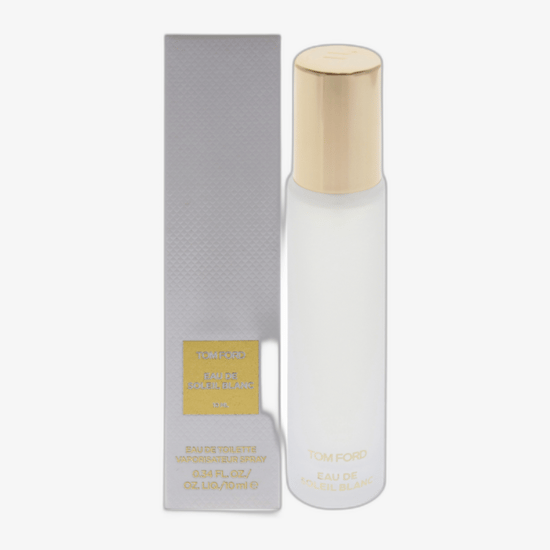 Close-up of Tom Ford Eau de Soleil Blanc EDT Miniature bottle