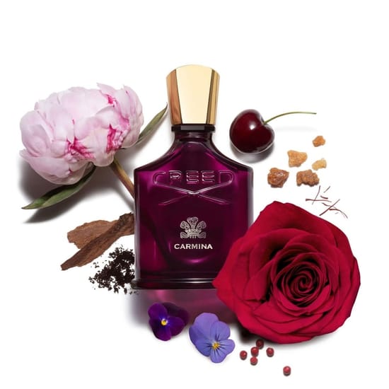 Creed Carmina EDP originaalpakend Creed Carmina EDP pudeli lähivõte