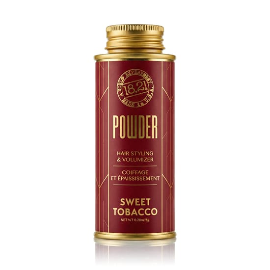 Пудра для волос 18.21 Man Made Sweet Tobacco — элегантная укладка с текстурой