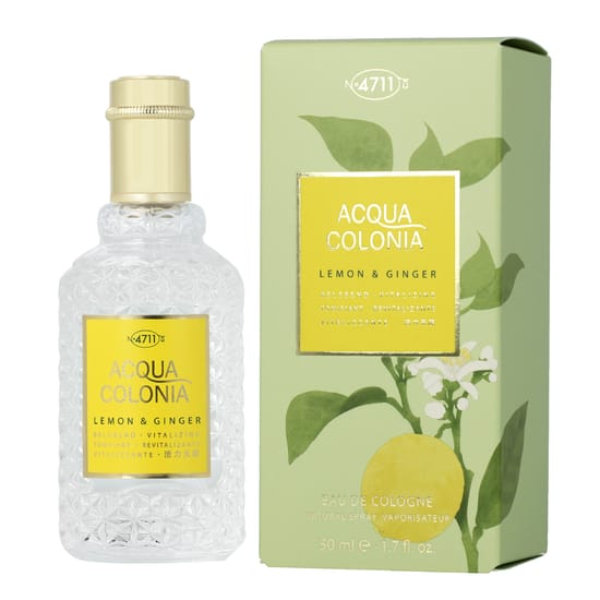 Оригинальная упаковка 4711 Acqua Colonia Lemon & Ginger EDT Бутылка 4711 Acqua Colonia Lemon & Ginger EDT вблизи