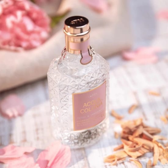 Elegant bottle of 4711 acqua colonia peony & sandalwood