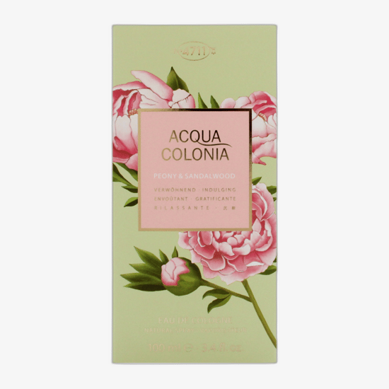 Упаковка аромата 4711 Acqua Colonia Peony & Sandalwood Изящный флакон 4711 Acqua Colonia Peony & Sandalwood