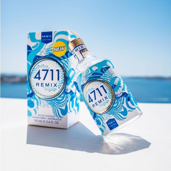 4711 remix cologne sparkling island edc pudel väljapanekul