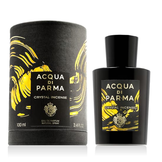 Elegant bottle of acqua di parma crystal incense edp