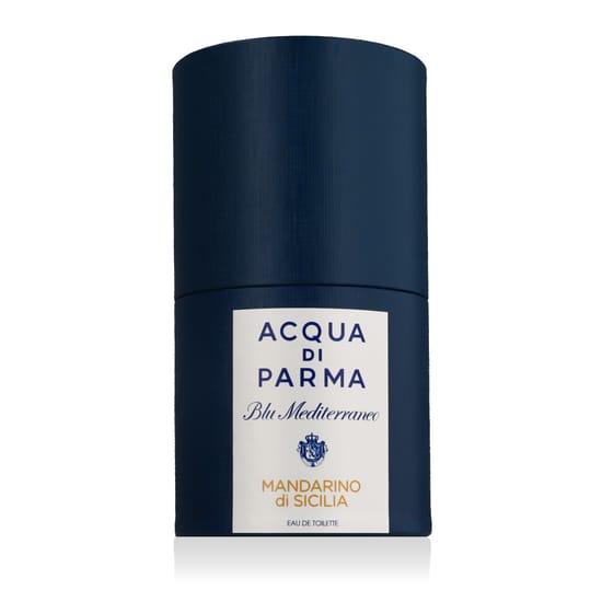 Elegant bottle of Acqua Di Parma Blu Mediterraneo Mandarino di Sicilia