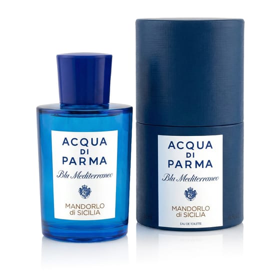 Бутылка Acqua di Parma Blu Mediterraneo Mandorlo di Sicilia крупным планом