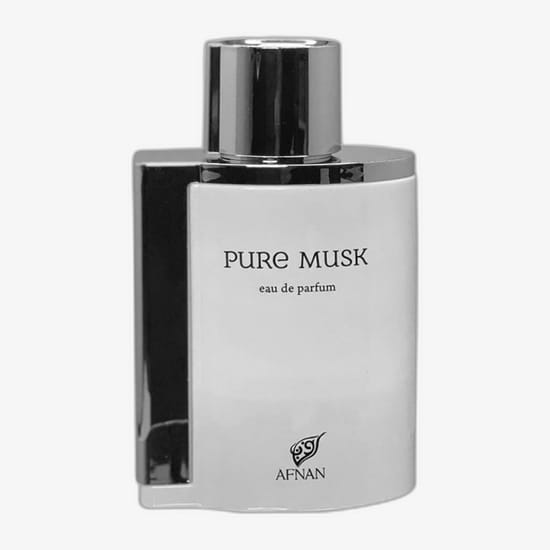 Afnan Pure Musk EDP unisex spray fragrance sample packaging Afnan Pure Musk EDP spray sample – minimalist unisex fragrance