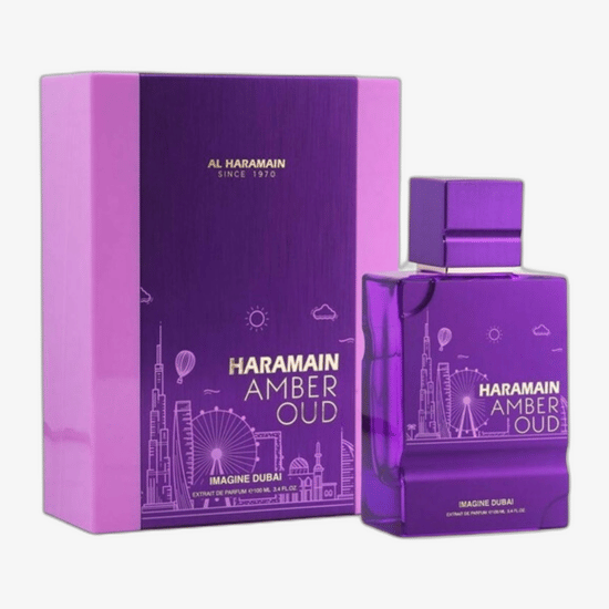 Элегантный флакон унисекс парфюма Al Haramain Amber Oud Imagine Dubai EDP