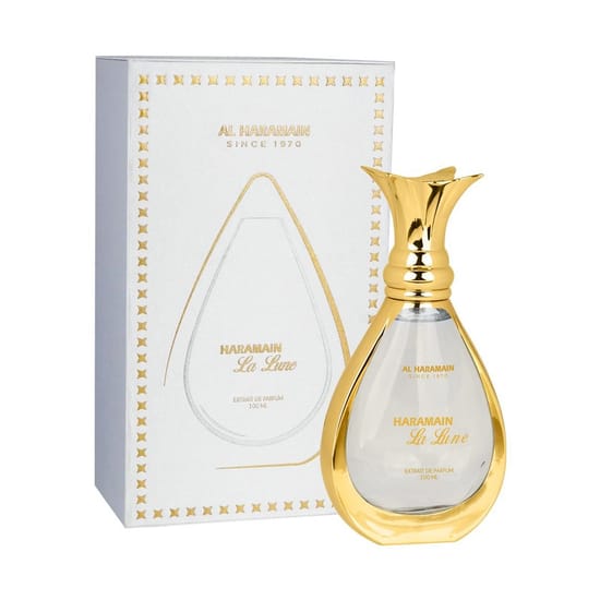 Close-up of Al Haramain Haramain La Lune EP perfume bottle