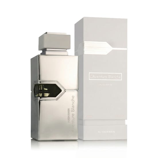 Флакон Al Haramain L'Aventure Blanche EDP крупным планом