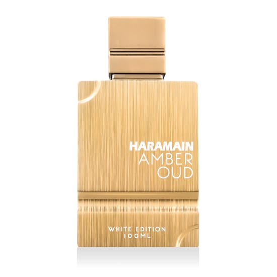 Al Haramain Amber Oud White Edition EDP Al Haramain Amber Oud White Edition EDP bottle and packaging