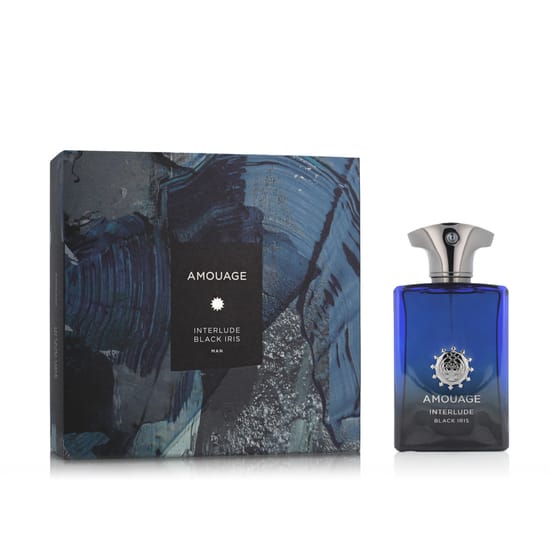 Elegant bottle of Amouage Interlude Black Iris EDP