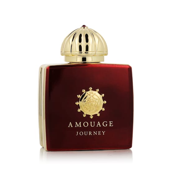 Close-up of Amouage Journey Woman perfume bottle