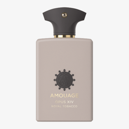 Elegant bottle of amouage opus xiv royal tobacco edp
