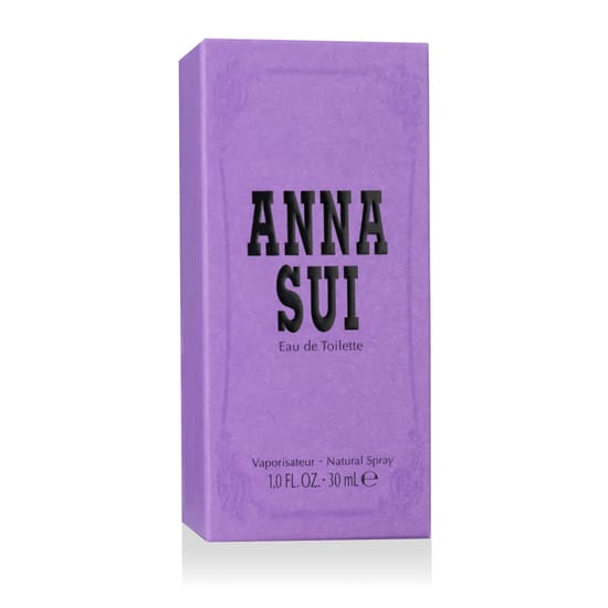 Original packaging of Anna Sui Anna Sui EDT perfume Close-up of Anna Sui Anna Sui EDT perfume bottle