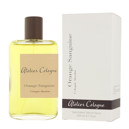 Bottle of Atelier Cologne Orange Sanguine EDT with striking design