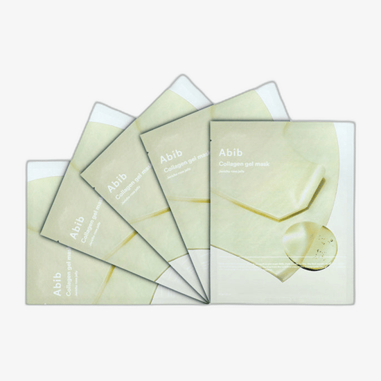 Close-up of Abib collagen gel mask Jericho rose jelly