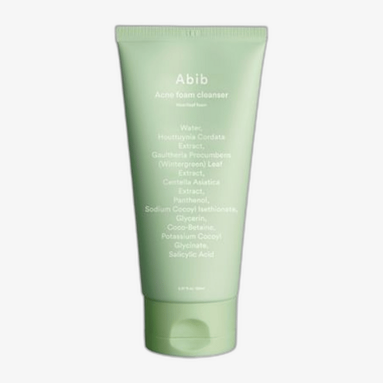 Abib Heartleaf Acne Foam Cleanser in packaging