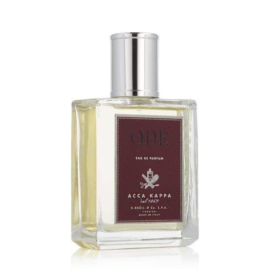 Bottle of Acca Kappa Ode EDP showcasing its elegant design