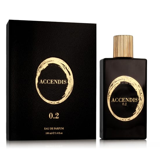 Accendis 0.2 EDP parfüümi pudel lähedalt