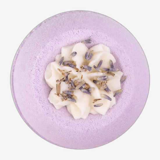 Accentra bath bomb (verbena) in a relaxing bath setting