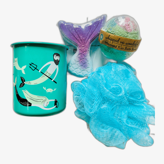 Enchanting Accentra Bath Fizzer Magical Mermaid Vanilla Rainbow in packaging
