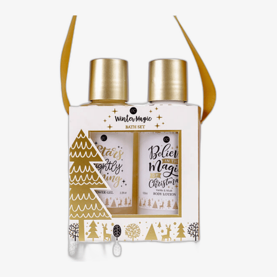 Accentra winter magic vanilla & musk hand care set packaging