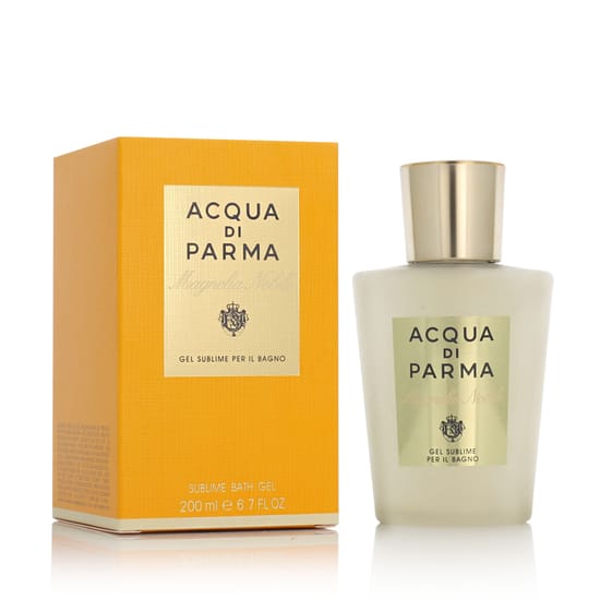 Элегантная бутылка геля для душа Acqua di Parma Magnolia Nobile с ароматом магнолии