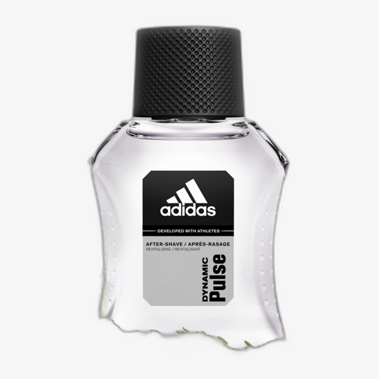 Original Adidas Dynamic Pulse Shower Gel Packaging Adidas Dynamic Pulse Shower Gel Body & Hair Bottle Close-Up