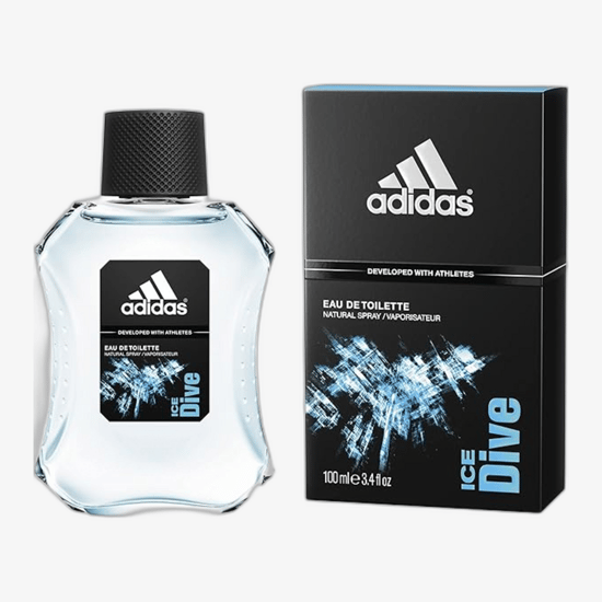 Adidas Ice Dive deodorandi pudel värskendava jaheda aroomiga