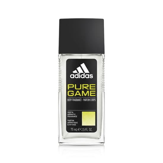 Adidas Pure Game Deodorant in elegant glass bottle