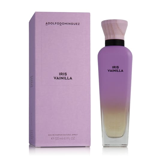 Originaalpakend Adolfo Dominguez Iris Vainilla EDP Adolfo Dominguez Iris Vainilla EDP pudel lähedalt