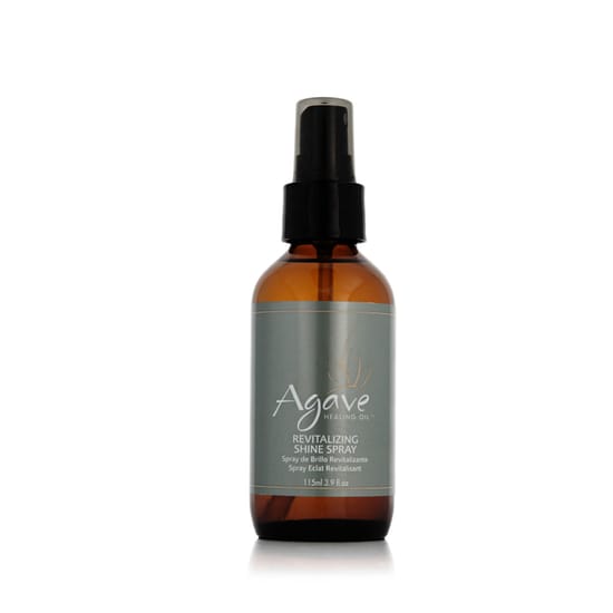 Оригинальная упаковка спрея Agave Revitalizing Shine Фокус на бутылке с спреем Agave Revitalizing Shine